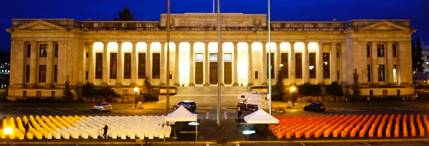 suicide prevention Olympia installation